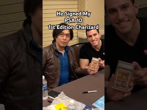 He Signed My PSA 10 Charizard 😱