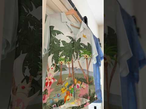 Making cute outfits with #sponsored tropical shirts from PokémonCenter.com 🌴 #pokemon