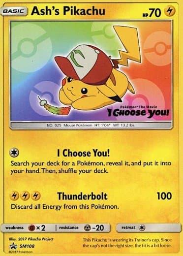 Ash's Pikachu - SM108
