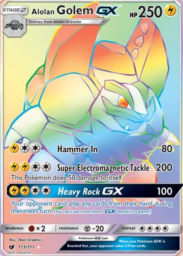 Alolan Golem GX (Secret)