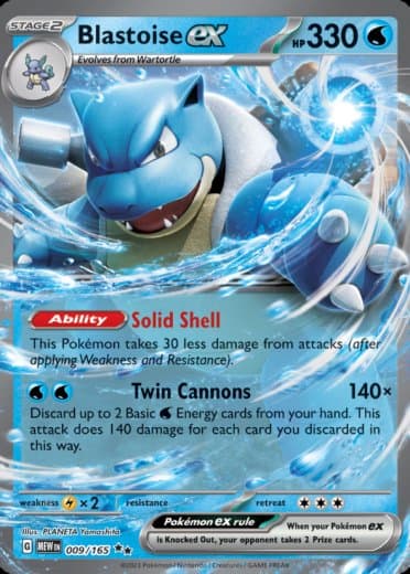 Blastoise ex - 009/165