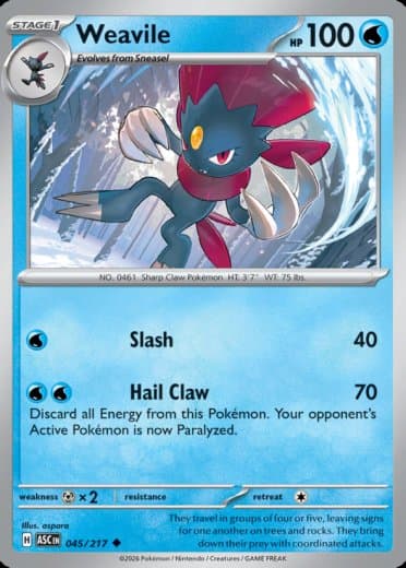 Weavile - 045/217