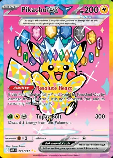 Pikachu ex - 277/217